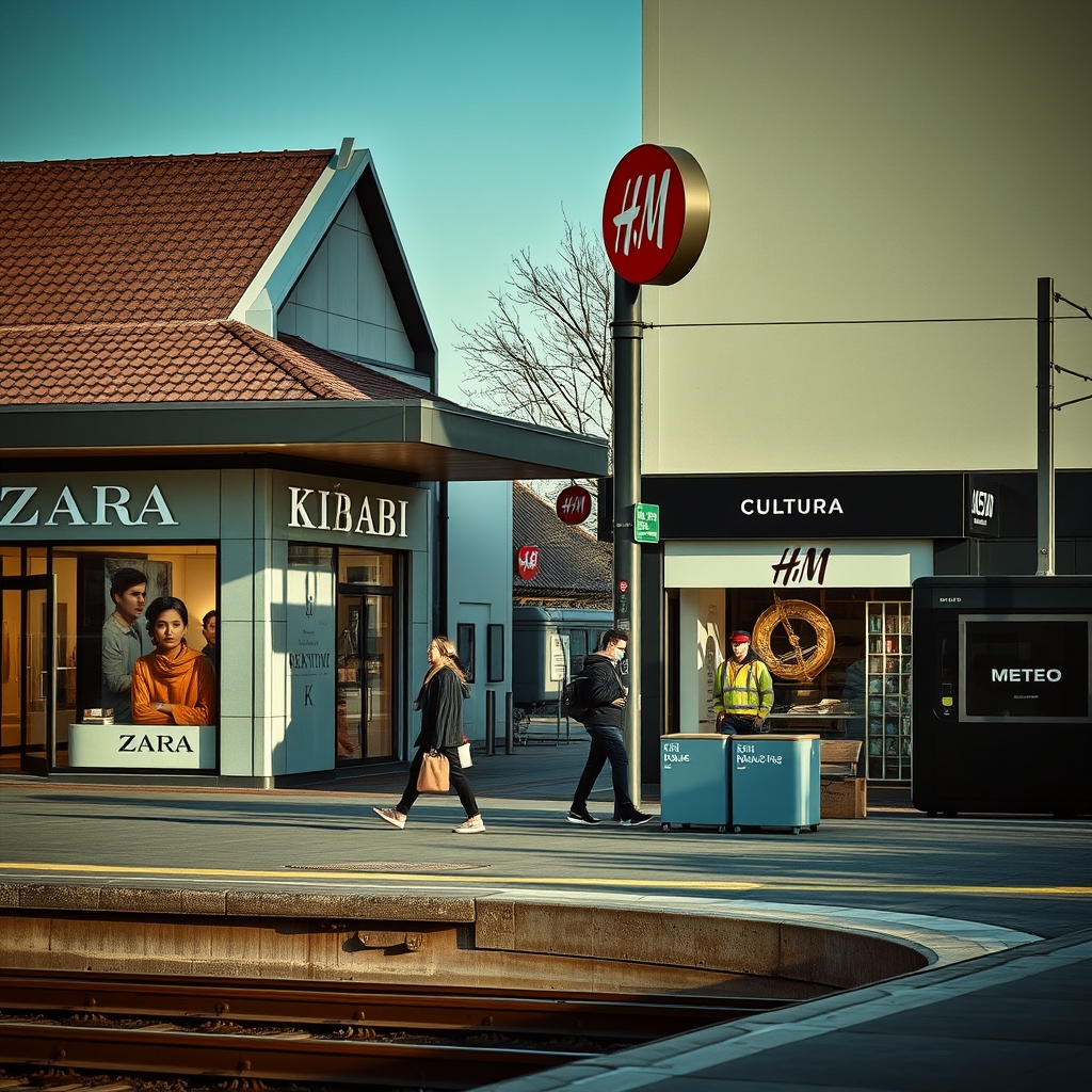Commerces et enseignes à proximité : Zara, Kiabi, H&M, Cultura · station meteo gros rederching